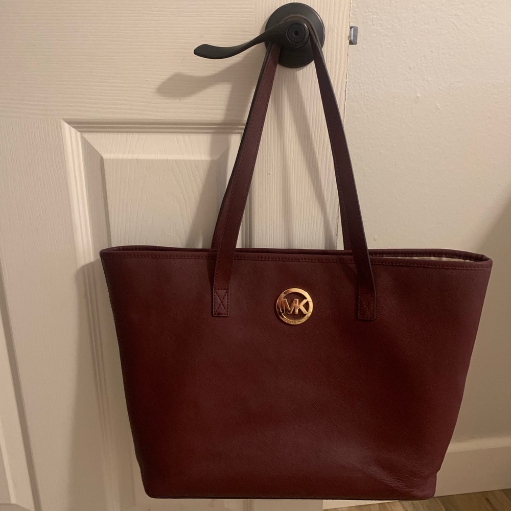 Michael Kors Burgundy Tote